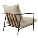 Ver imagem 2 de Poltrona Decorativa Couro Offwhite Agnes