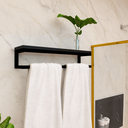Ver imagem 2 de Toalheiro para Banheiro Mdf Preto 50cm