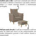 Ver imagem 6 de Poltrona de Amamentação com Puff Ana Suede:bege Escuro