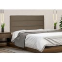 Ver imagem 1 de Painel Cabeceira Livia Cama Box Solteiro 90cm Suede Caramelo