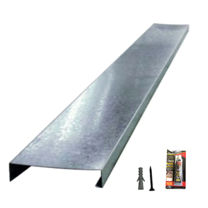 Kit de 8m de Rufo de Muro Corte 25