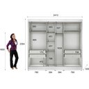 Ver imagem 7 de Guarda Roupa Casal 2 Portas de Correr Geom Novo Horizonte Branco