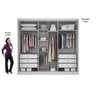 Guarda Roupa Casal 2 Portas de Correr Geom Novo Horizonte Branco - 4