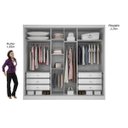 Ver imagem 4 de Guarda Roupa Casal 2 Portas de Correr Geom Novo Horizonte Branco