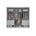 Ver imagem 2 de Guarda Roupa Casal 2 Portas de Correr Geom Novo Horizonte Branco