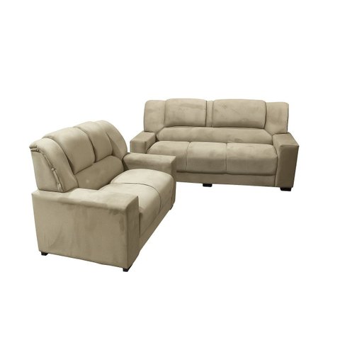 Conj Estofados Sandero 3x2 Lugares Bege