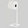 Porta Papel Higiênico de Chão Branco Suporte para Papel Nice - 2