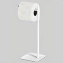 Ver imagem 2 de Porta Papel Higiênico de Chão Branco Suporte para Papel Nice