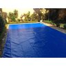 Capa de Piscina 4,8x3 Lona Forte Proteção Polietileno Azul - 3