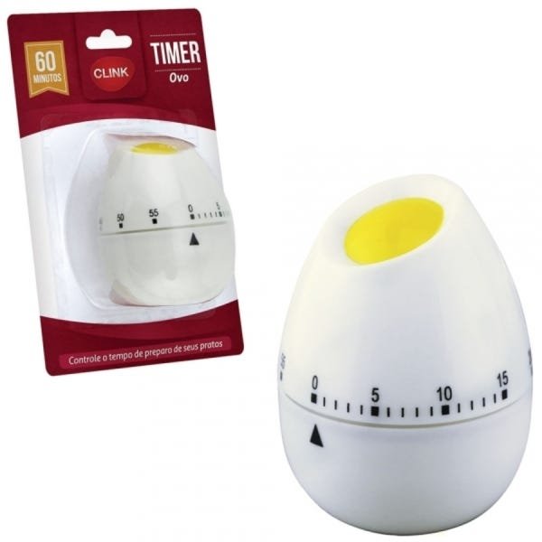 Timer de alimentos em formato de ovo até 60 minutos Clink - 2