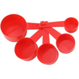 2 Kits jogo de colheres de medida com 5 peças marcação de medida Clink