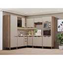 Ver imagem 1 de Cozinha Modulada Completa 8 Peças com Espaço para Forno e Micro-ondas sem Tampo Aspen Luciane Móveis