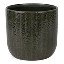 Ver imagem 1 de Cachepot Decorativo em Cerâmica Verde Escuro 19,5cm 22849 Mart