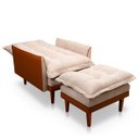 Ver imagem 6 de Poltrona Hellen com Puff Classic 01 Platinum Bege / Caramelo Fosco