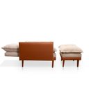 Ver imagem 3 de Poltrona Hellen com Puff Classic 01 Platinum Bege / Caramelo Fosco