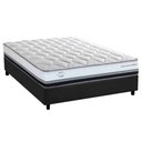 Ver imagem 1 de Cama Box Casal: Colchão Molas Ensacadas Herval Masterpocket La Playa C1634 + Base Crc Suede Gray(