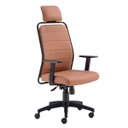 Ver imagem 1 de Cadeira de Escritório Presidente Giratória Kron Roal Caramelo