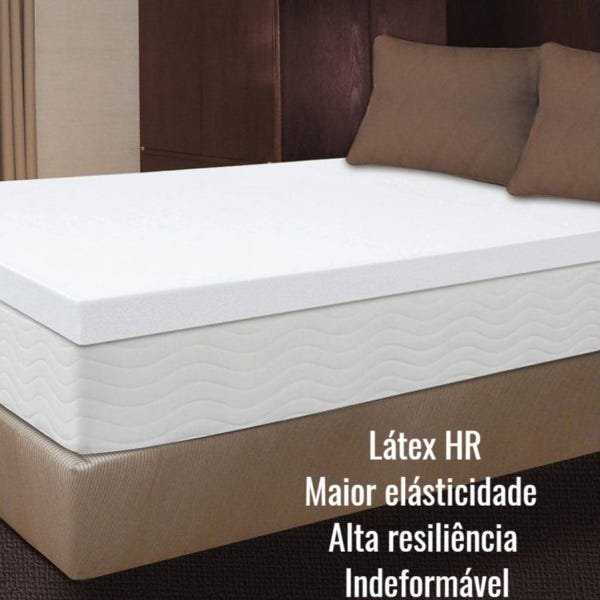 Pillow Top Látex HR Foam Solteiro 0,88 X 1,88 X 5 Aumar - 3
