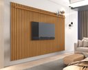Ver imagem 1 de Painel Versátil Ripado 2.2 x 1.8 p/ TV até 75'' Nature - Giga Móveis