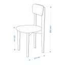 Ver imagem 4 de Conjunto Mesa e Cadeiras Infantil Mdf Pinus 7 Cores Pu Fosco:branco
