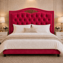 Ver imagem 1 de Cabeceira Greta 140cm Estofada Veludo p/ Cama Box Casal Quarto