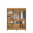 Ver imagem 4 de Guarda-Roupa Casal 6 Portas e 2 Gavetas e Pés Panamá