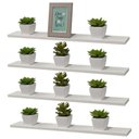 Ver imagem 1 de Kit 4 Prateleira Branca MDF 60 x 15cm Suporte Invisível