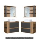 Ver imagem 5 de Gabinete Banheiro com Cuba e Espelheira Zeus Mel/grafite F10 - Mpozenato