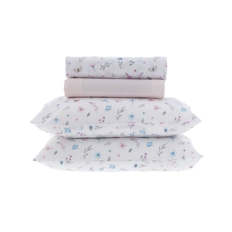 Jogo de Cama Queen New Innovi 180 Fios Mariposy Kacyumara