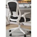 Ver imagem 4 de Cadeira de Escritório Ergonômica Giratória Preta C/ Branco