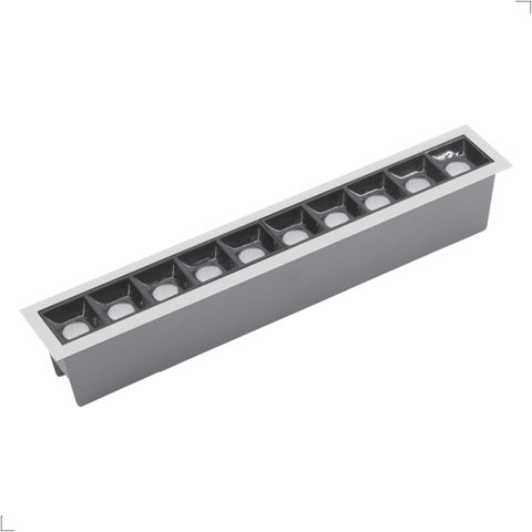 Luminária Spot Soul Picco 20w 30graus Bivolt Embutir Branco com Preto