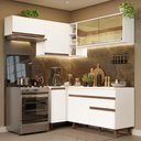 Ver imagem 1 de Armário de Cozinha Completa de Canto 332cm Branco 03 Branco