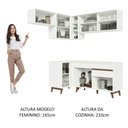 Ver imagem 7 de Armário de Cozinha Completa de Canto 332cm Branco 03 Branco