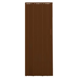 Porta Sanfonada de PVC 62x210cm AZN - Marrom - 1