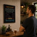 Ver imagem 3 de Quadro Boteco "Aviso do Bar-Se Alguma Namorarada ou Esposa"