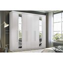 Ver imagem 1 de Guarda Roupa 8 Portas (2 C- Espelho) e 4 Gavetas C- Pés Master New 8.4 Branco