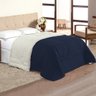 Kit 2 Coberdrom Cobertor Casal Queen Dupla Face Sherpa Azul Marinho - 3