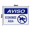 Ver imagem 2 de Combo 10 Placas de Sinalização Aviso Economize Água 20x15 Acesso - P-38/2 F9e