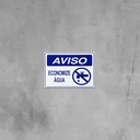 Ver imagem 3 de Combo 10 Placas de Sinalização Aviso Economize Água 20x15 Acesso - P-38/2 F9e