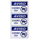 Ver imagem 1 de Combo 10 Placas de Sinalização Aviso Economize Água 20x15 Acesso - P-38/2 F9e