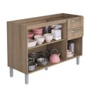 Ver imagem 2 de Balcão 3 Portas e 2 Gavetas sem Tampo Cacau Itatiaia Ig3G2-120St