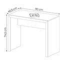 Ver imagem 2 de Mesa para Escritório Home Office ME4139 MDP Amendoa - Gran Belo