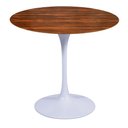 Ver imagem 1 de Mesa Saarinen Redonda Pau Ferro 100cm - Base Branca mgsaarinen