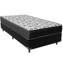 Ver imagem 1 de Cama Box e Colchão Iso100 Espuma D33 Solteiro Ortobom: Preto