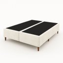 Ver imagem 1 de Box Base Blindado Suede - Queen 158x198x38- Novo:branco