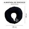 Almofada De Pescoço Para Viagem Preta Good Vibes Only:Preto - 3