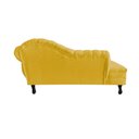 Ver imagem 6 de Recamier Decorativo Divã Amsterdã 147cm Lado Esquerdo Couro Amarelo