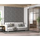 Ver imagem 2 de Papel de Parede Adesivo Cinza Prateado Geométrico 2,80m