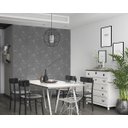 Ver imagem 3 de Papel de Parede Adesivo Cinza Prateado Geométrico 2,80m