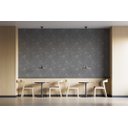 Ver imagem 5 de Papel de Parede Adesivo Cinza Prateado Geométrico 2,80m